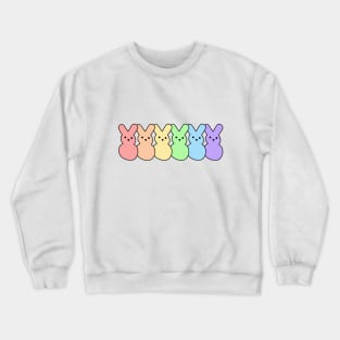 Pastel Rainbow Bunnies Crewneck Sweatshirt